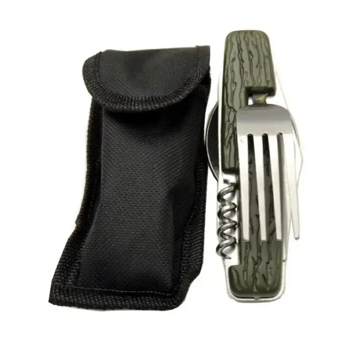 Kamp Çakısı Haki 6 Parçalı C-003 12 CM