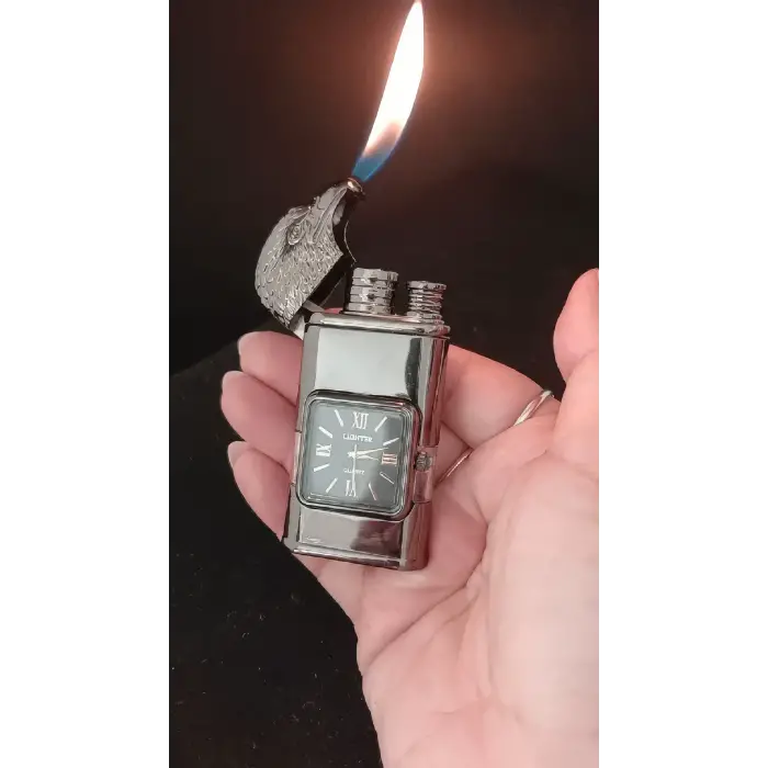 Kartal Başlıklı Saatli Çakmak