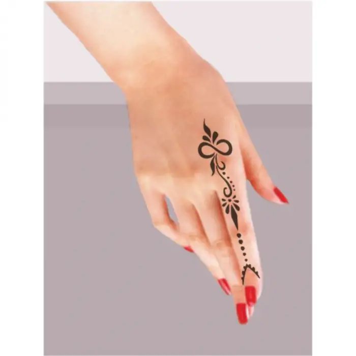 Kına Motifi 52 Tattoo Geçici Dövme Şablonları Kına Kalıpları