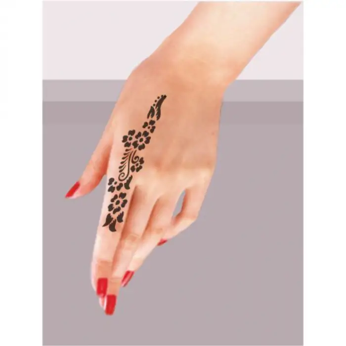 Kına Motifi 53 Tattoo Geçici Dövme Şablonları Kına Kalıpları