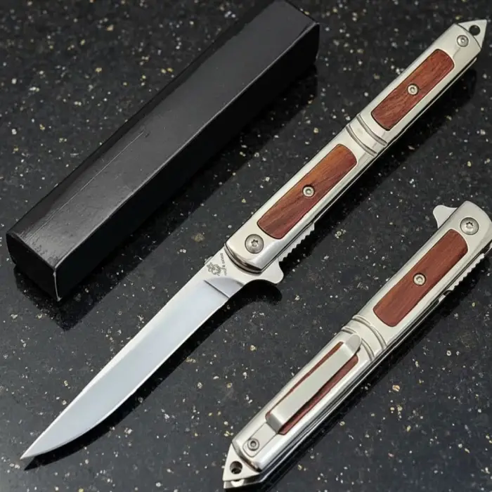 Knivox Ahşap Çelik Kamp Çakısı