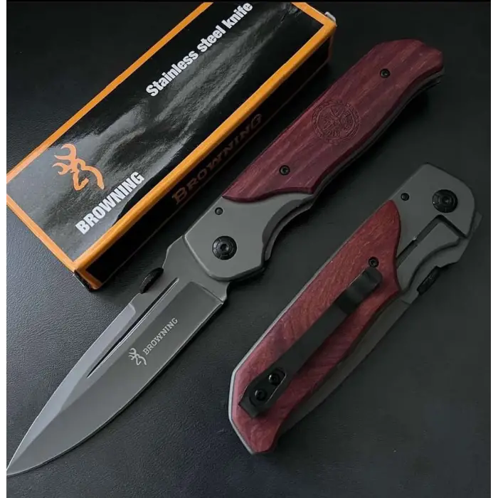 Knivox DA50 Ahşap Kabze Kamp Çakısı