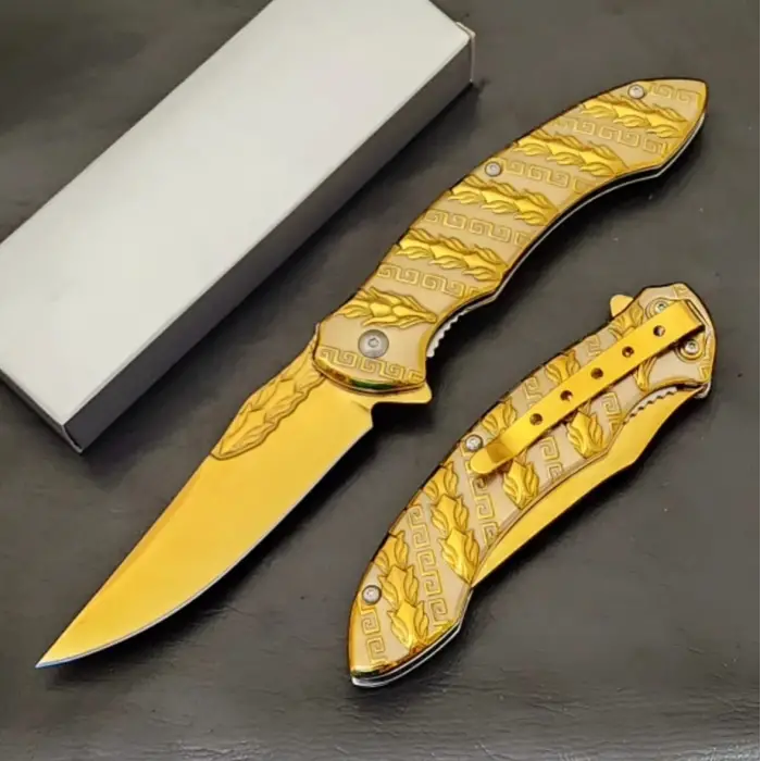 Knivox Desenli Gold Kamp Çakısı