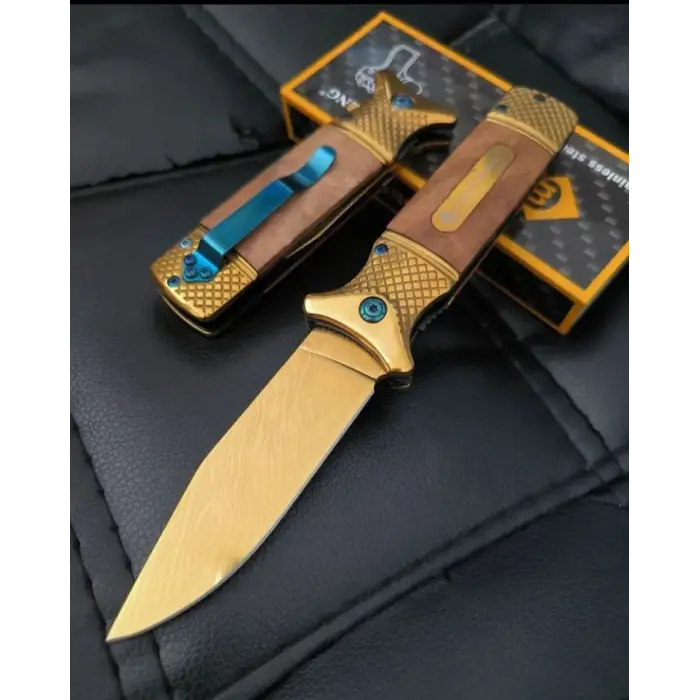 Knivox Gold Desenli Kamp Çakısı
