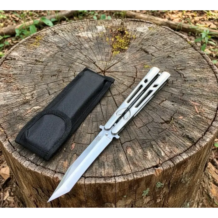 Knivox Benchmade Kalpli K-9 Perçinli Kelebek Çakı