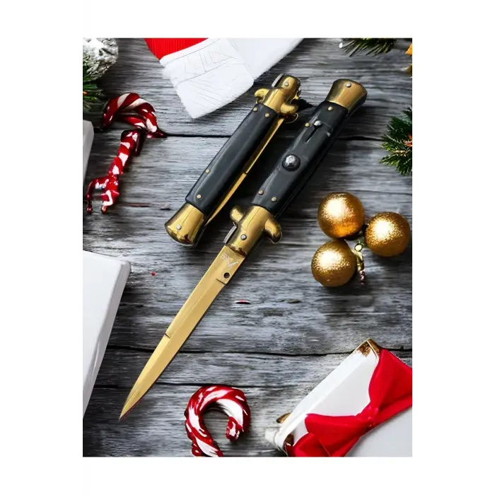 Knivox Akc Siyah Gold İtalyan Stiletto