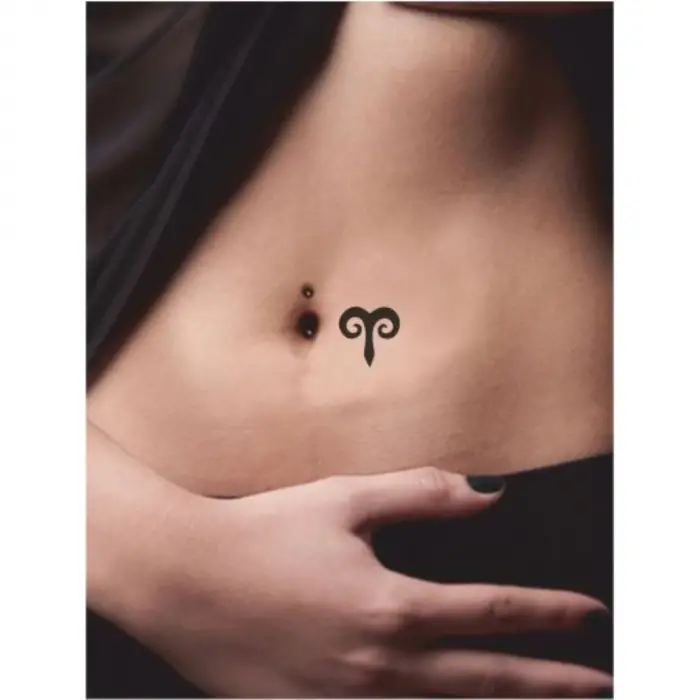 Koç Burcu Tattoo Geçici Dövme Şablonları Kına Kalıpları