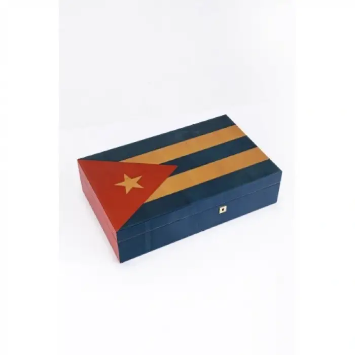 Küba Bayraklı Humidor PHUM0198
