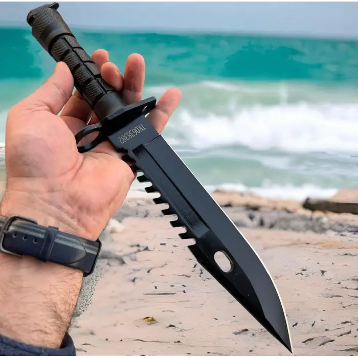 M9 Bayonet Siyah Kamp Avcı Bıçağı