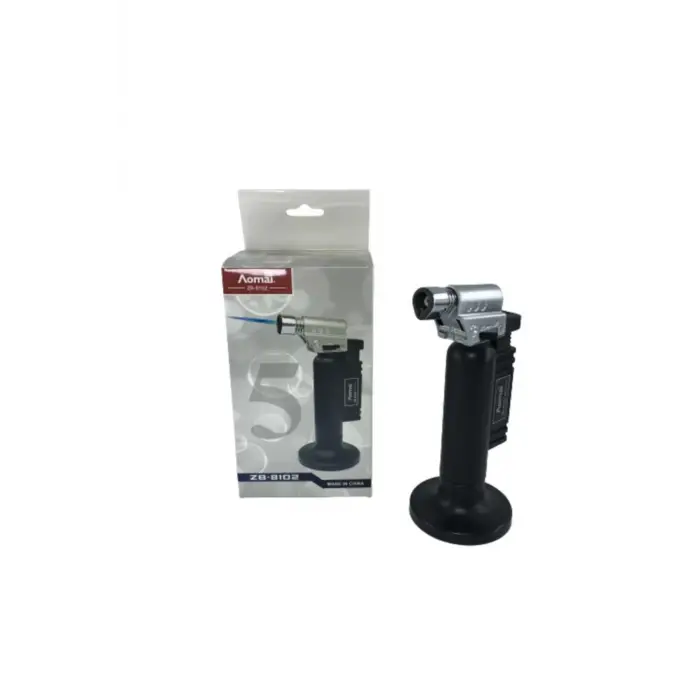 AlsepeteAvm Metal Büyük Boy Turbo Masa Tipi Pürmüz Alev Çakmak