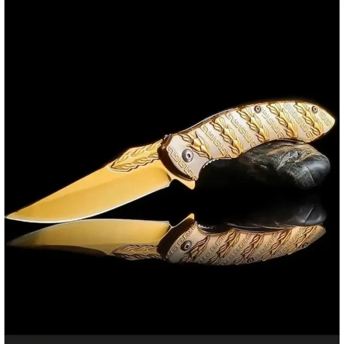 Metal Snake Çakı Gold S-2074A GLD 21 CM