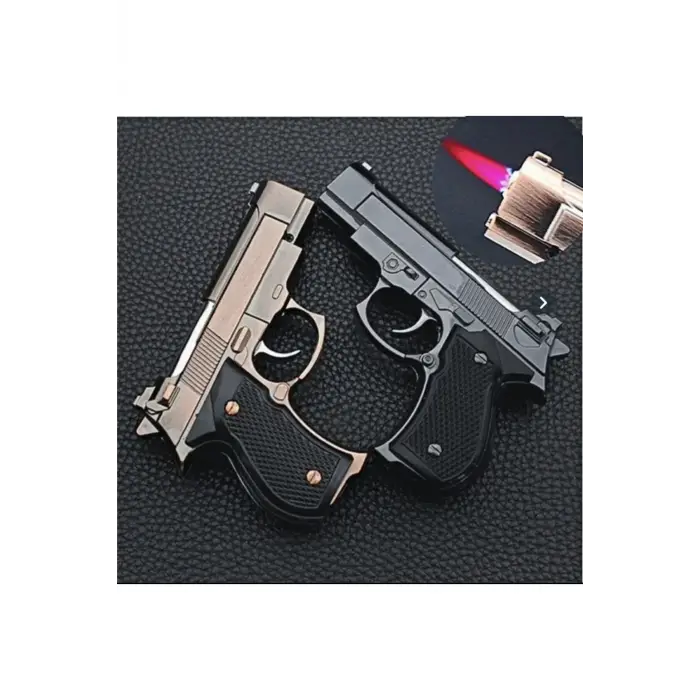 AlsepeteAvm Mini Tabanca Görünümlü Gazlı Çakmak