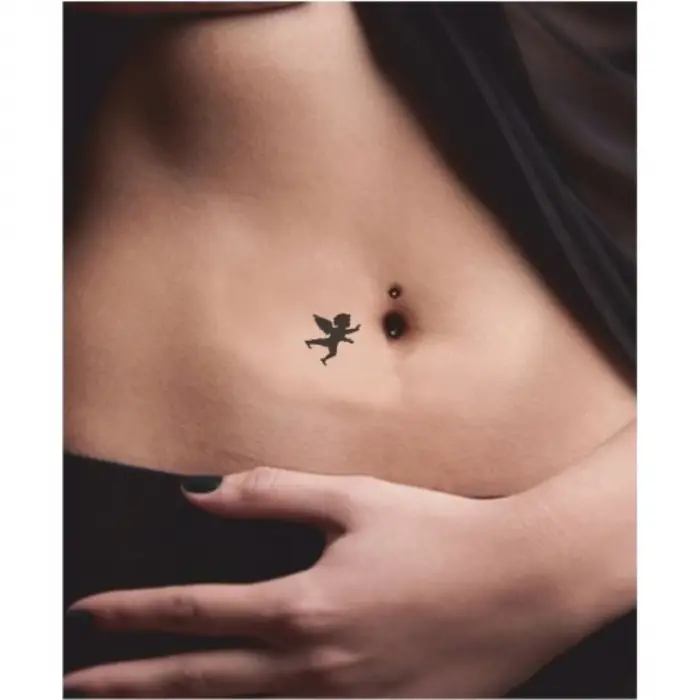 Minik Melek-2 Tattoo Geçici Dövme Şablonları Kına Kalıpları