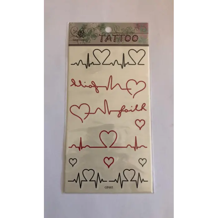 Nabız Yapıştırma Sticker Dövme Geçici Dövme Temporary Tattoos