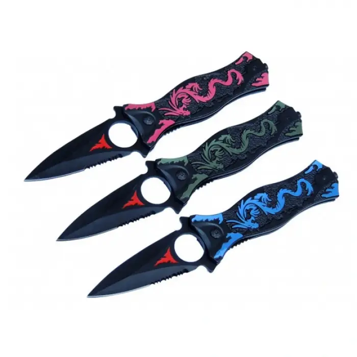 Parmaklı Çakı Renkli PA0210-20.5 CM