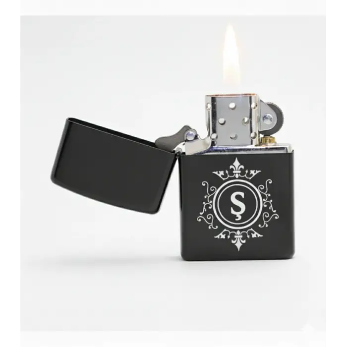 Ş Harfli Kişiye Özel Harf Baskılı Benzinli Çakmak