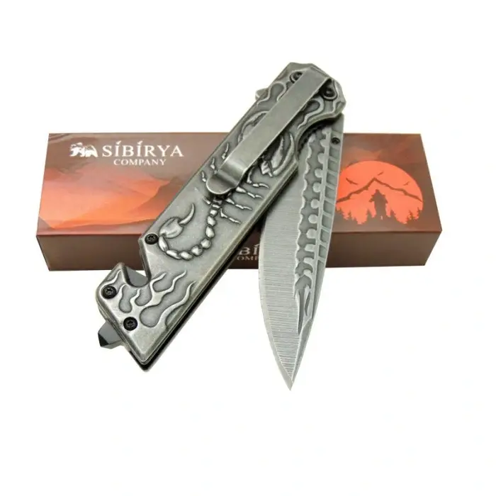 AlsepeteAvm Sibirya Akrep Çakı Eskitme S-2076B 23 CM