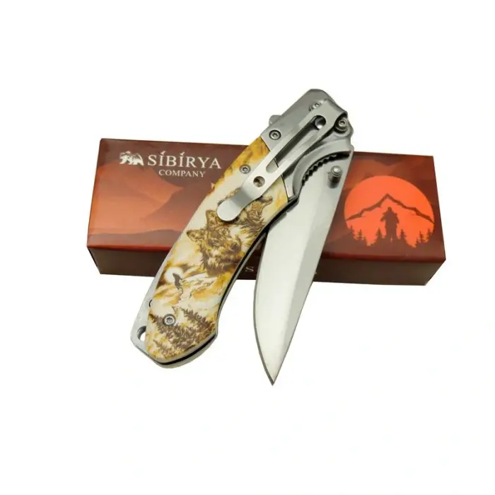 AlsepeteAvm Sibirya Çift Kurt Çakı S-2082D 20 CM