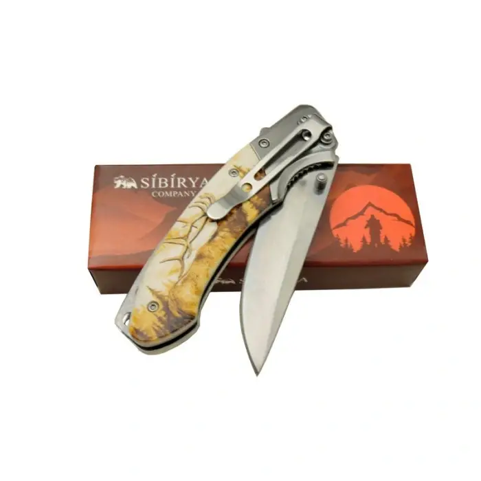 AlsepeteAvm Sibirya Geyikli  Çakı S-2082C 20 CM