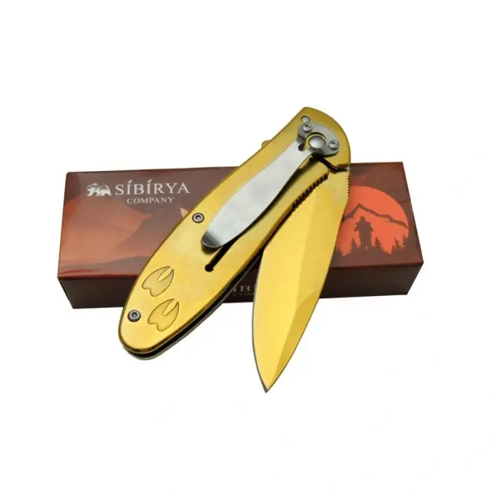 AlsepeteAvm Sibirya Geyikli Gold Çakı S-2089A 19,5 C M