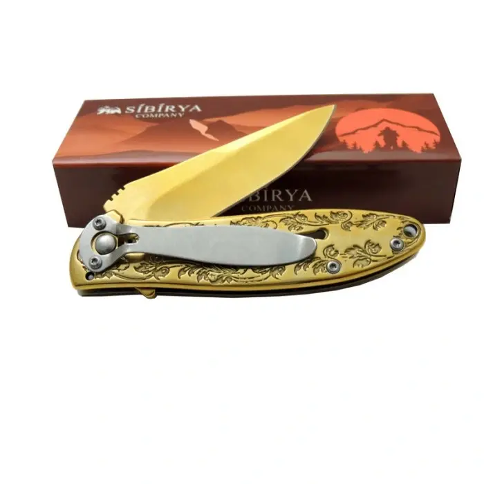 Sibirya Kartal Çakı Gold S-2053A 17,5 CM