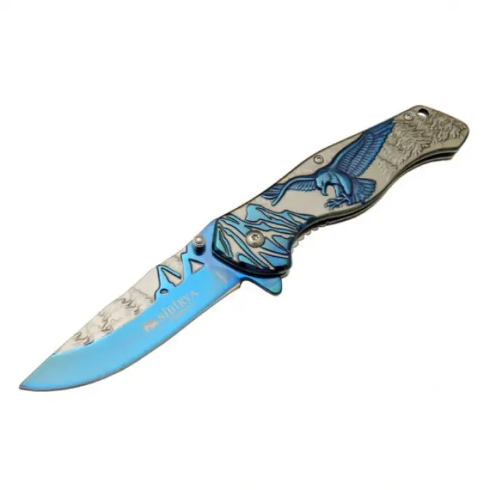 AlsepeteAvm Sibirya Kartallı Çakı Blue S-2099L 20,5 CM