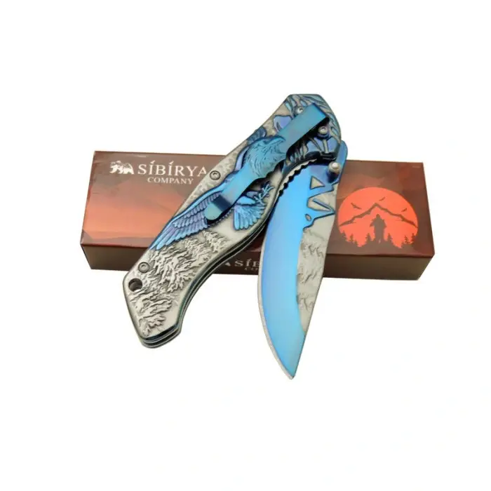 AlsepeteAvm Sibirya Kartallı Çakı Blue S-2099L 20,5 CM