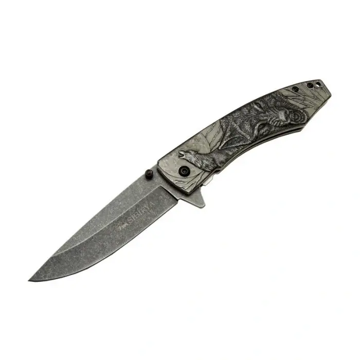 Sibirya Kurt Çakı  Eskitme S-2072B 21 CM