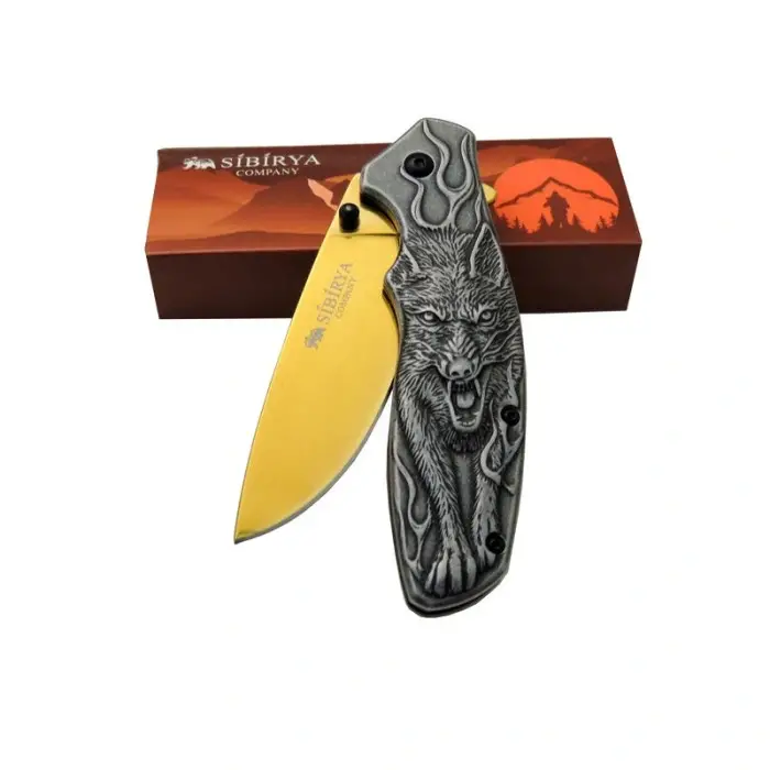 AlsepeteAvm Sibirya Kurt Çakı Gold S-2004 20,5 CM