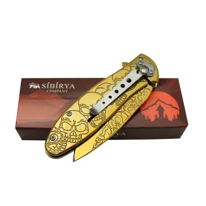 AlsepeteAvm Sibirya Kurukafa Gold Çakı S-2069A 19,5 CM