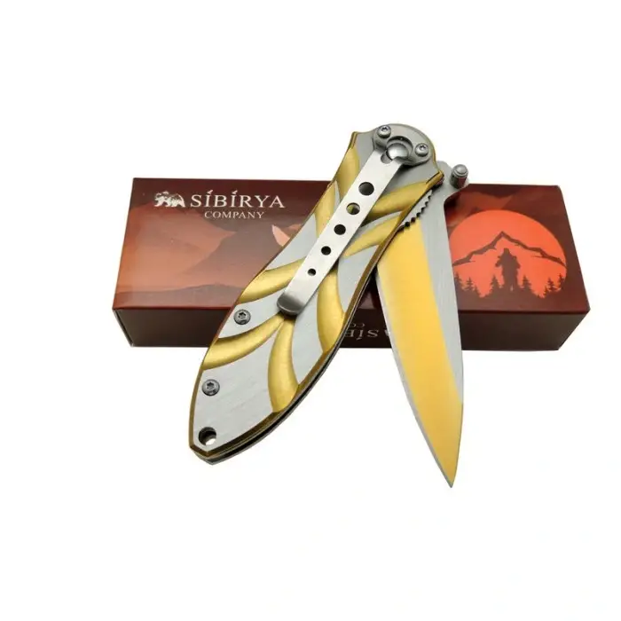 Sibirya Lale Çakı Gold S-2091A 18,5 CM