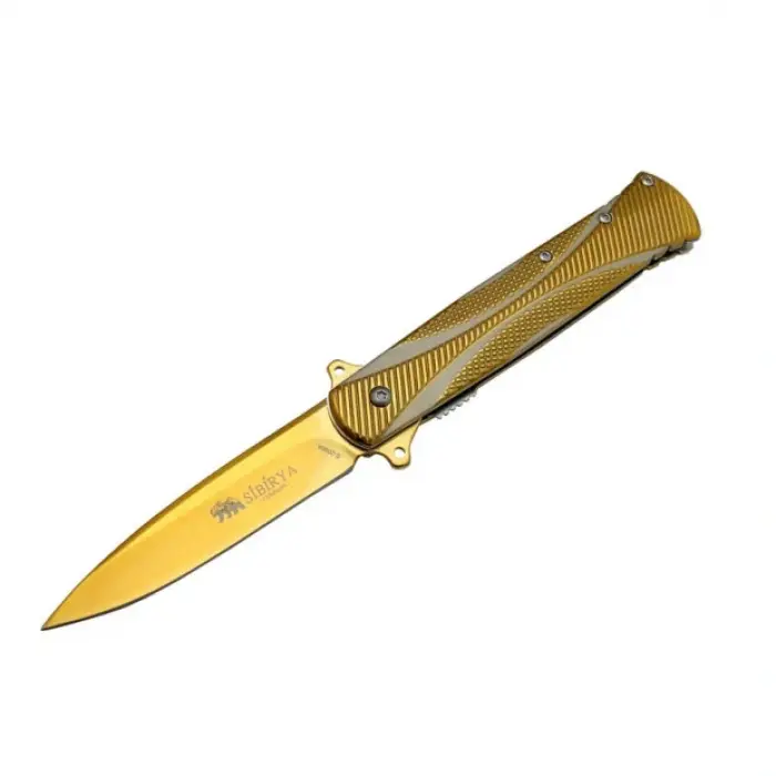 Sibirya Pullu Çakı Gold S-2096-A 21,5 CM