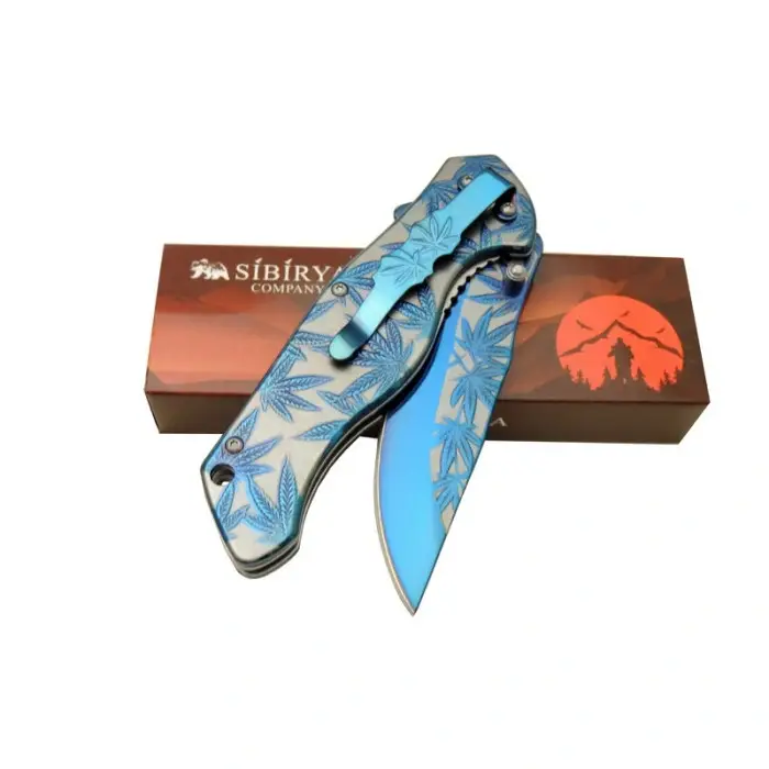 AlsepeteAvm Sibirya Yapraklı Çakı Mavi S-2070L 20,5 CM