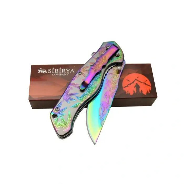 AlsepeteAvm Sibirya Yapraklı Çakı Rainbow S-2070X 20,5 CM