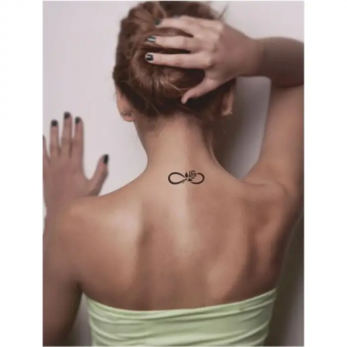 Sonsuz Gül  Tattoo Geçici Dövme Şablonları Kına Kalıpları