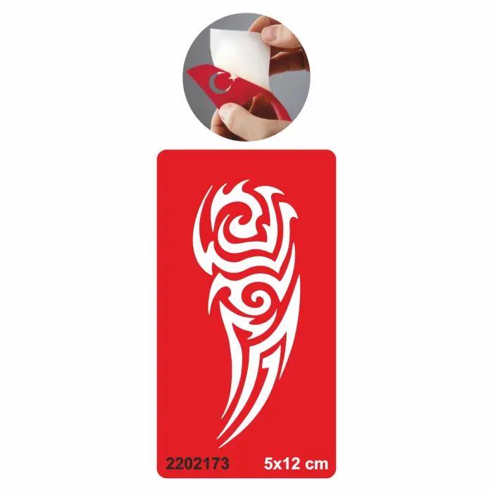 Tribal Kol  Tattoo Geçici Dövme Şablonları Kına Kalıpları