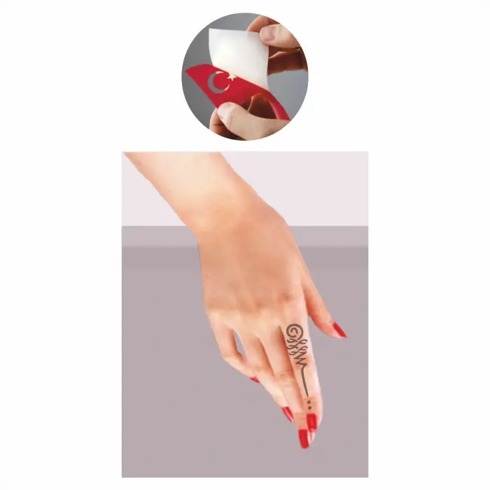 Unalome Aydınlanma Sembolü Tattoo Geçici Dövme Şablonları Kına Kalıpları