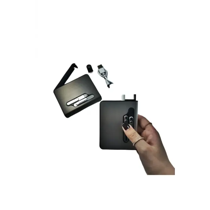 AlsepeteAvm Usb Şarjlı Kısa Çakmaklı Tabaka