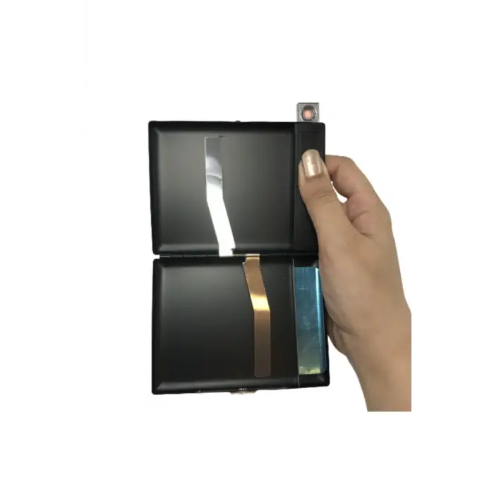 AlsepeteAvm Usb Şarjlı Metal Çakmaklı Kısa Sakalama Tabakası