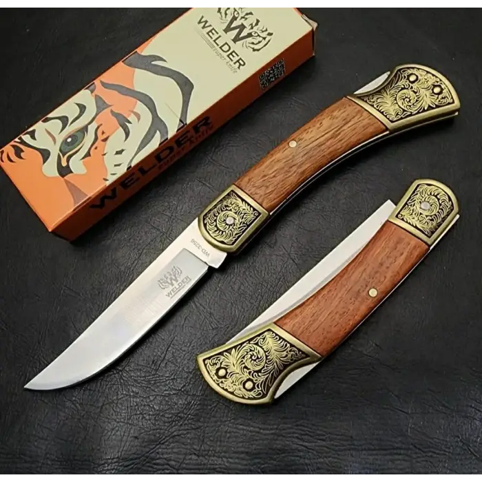 Welder İşlemeli Manuel Kamp Çakısı