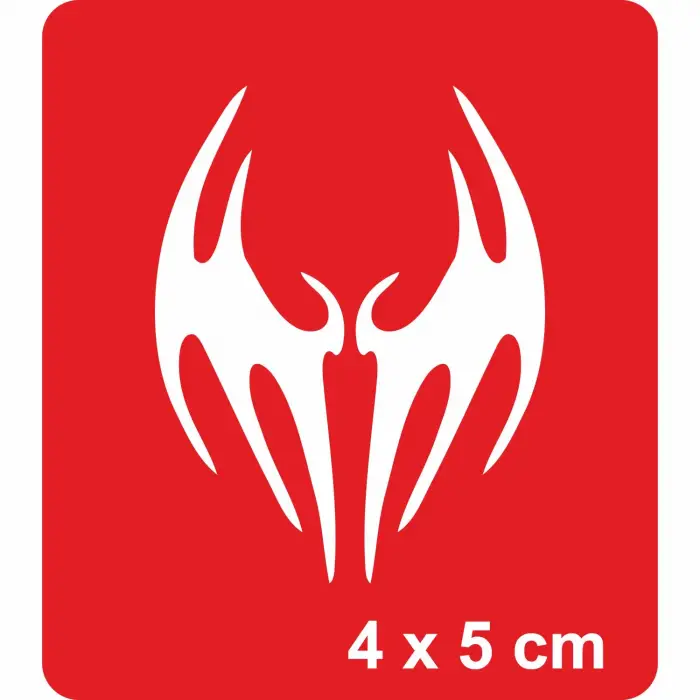 Yarasa Kanatları Tattoo Geçici Dövme Şablonları Kına Kalıpları