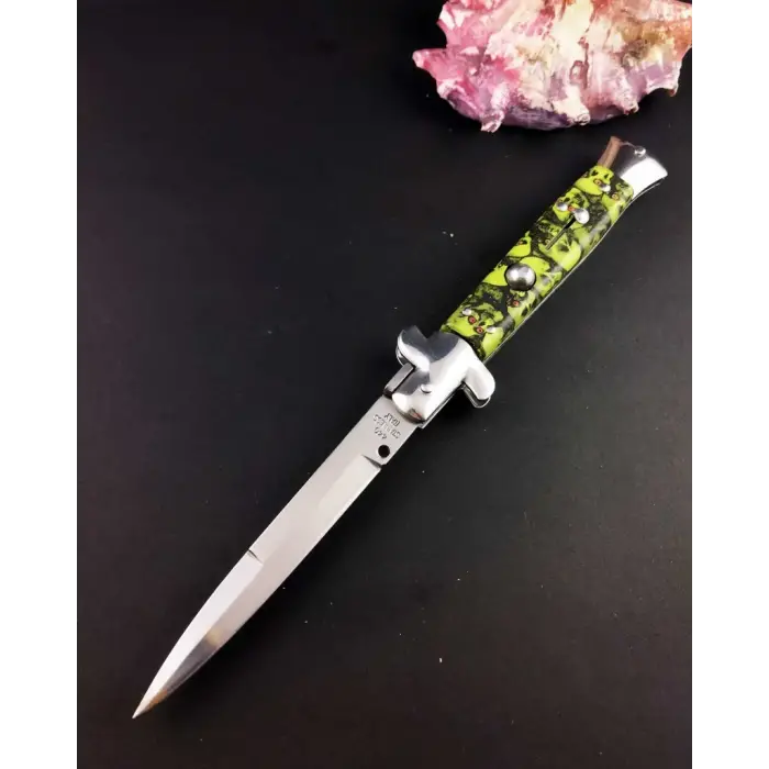 AlsepeteAvm  Yeşil Kuru Kafa 25 CM İtalyan Stiletto