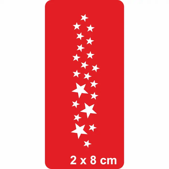 Yıldızlar Benek Benek Tattoo Geçici Dövme Şablonları Kına Kalıpları