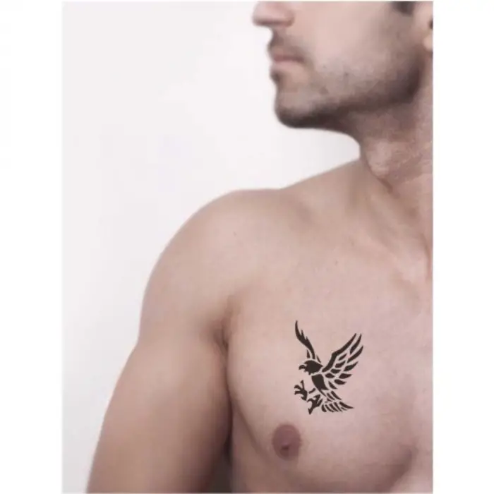 Yırtıcı Kartal Tattoo Geçici Dövme Şablonları Kına Kalıpları