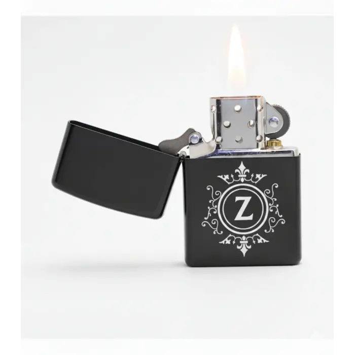 Z Harfli Kişiye Özel Harf Baskılı Benzinli Çakmak