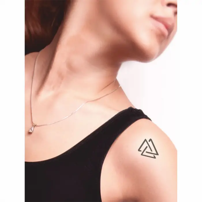 Zihin Beden Ruh Üçlemesi Tattoo Geçici Dövme Şablonları Kına Kalıpları