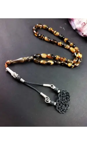 12 MM Renk Cümbüşü Sıkma Kehribar Tesbih