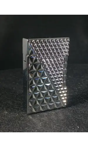 Elmas Kesim Gümüş Renkli Gazlı Metal Çakmak