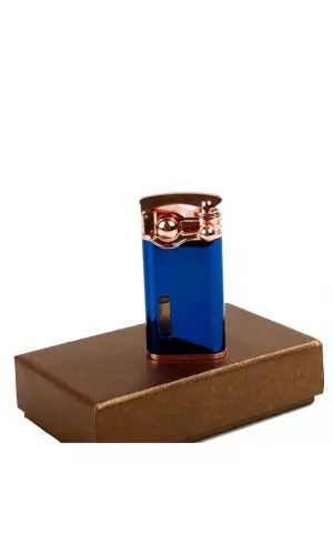 MAVİ RENK YANDAN MANYETOLU GAZLI TEK PÜRMÜZ ÇAKMAK