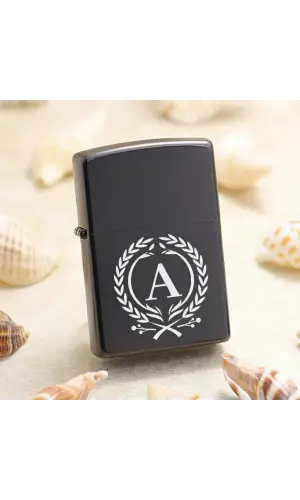 A Harfli Kişiye Özel Harf Baskılı Benzinli Çakmak